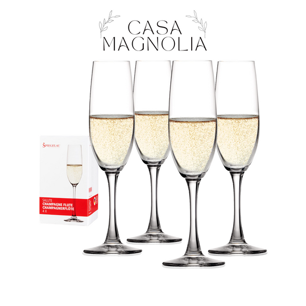 Copas Flauta Salute 218ml Spiegelau - Set de 4