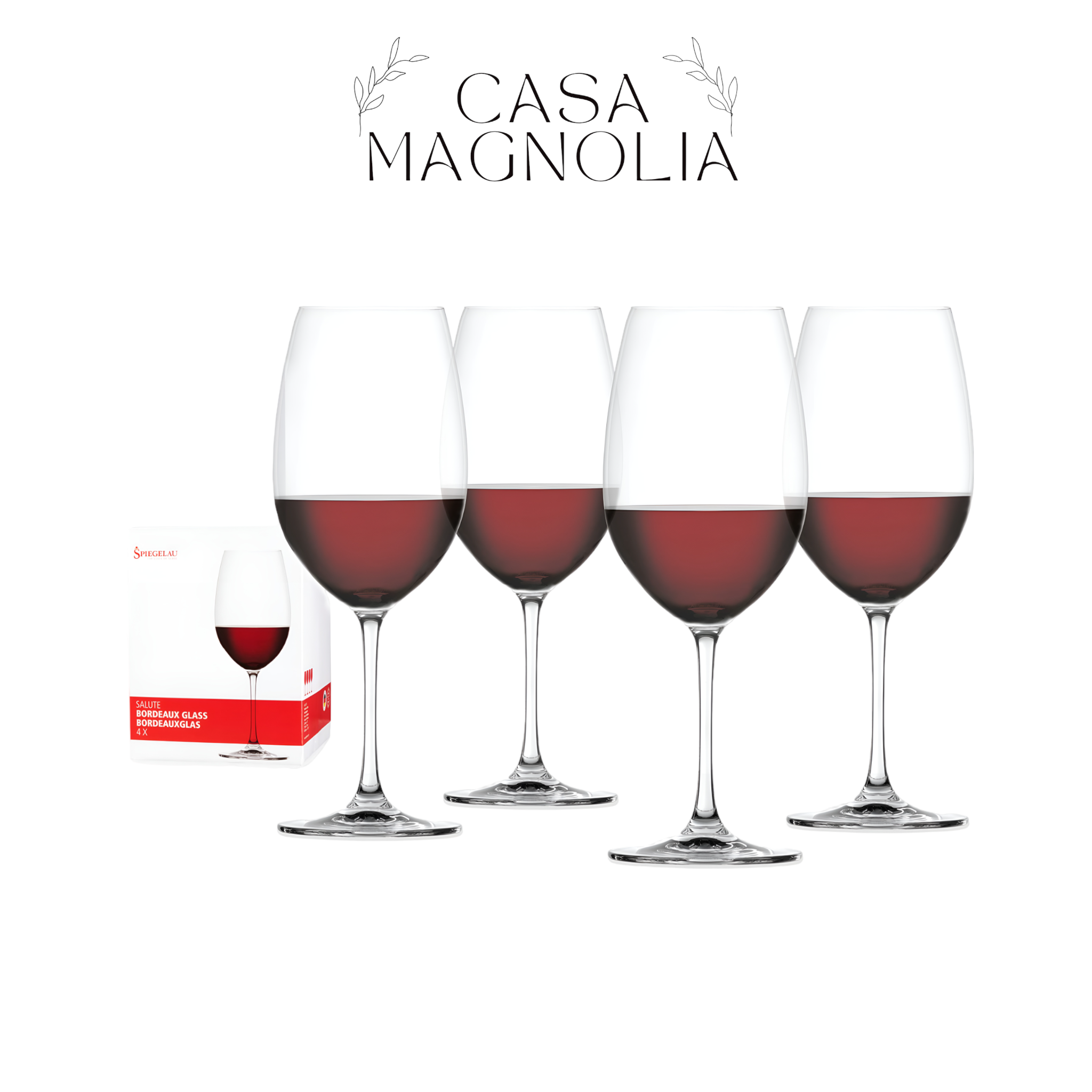Copas Vino Tinto Salute Spiegelau - Set de 4 – CasaMagnoliaMX