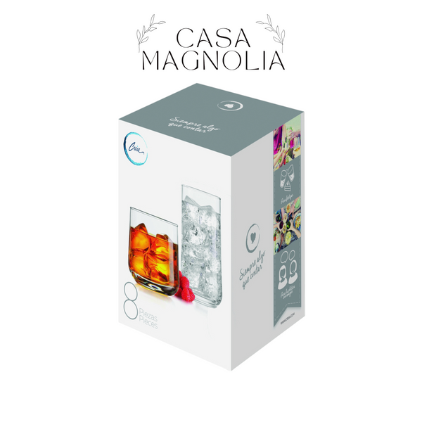 Juego 8 Vasos Koba Crisa